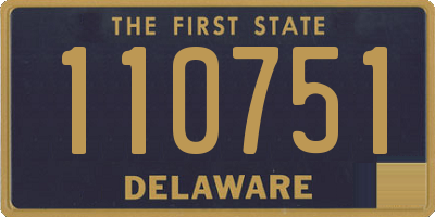 DE license plate 110751