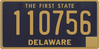 DE license plate 110756