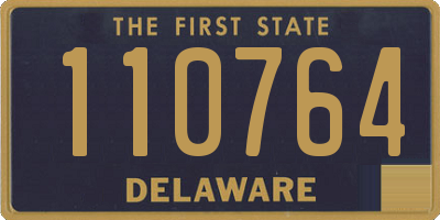 DE license plate 110764