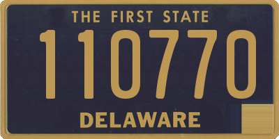 DE license plate 110770