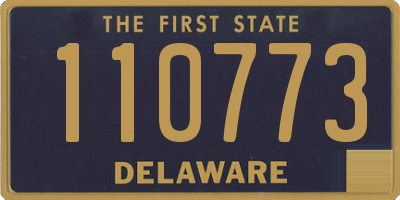 DE license plate 110773