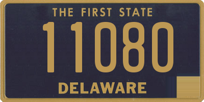 DE license plate 11080