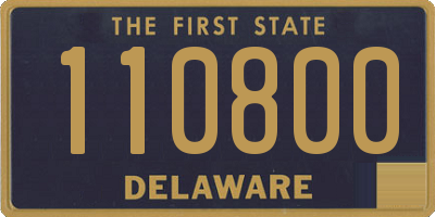 DE license plate 110800