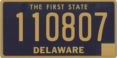 DE license plate 110807