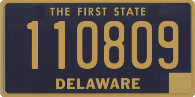 DE license plate 110809