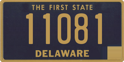 DE license plate 11081