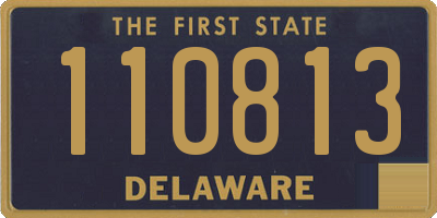 DE license plate 110813