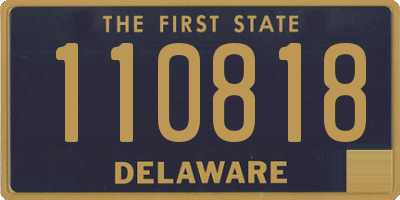 DE license plate 110818