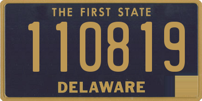 DE license plate 110819