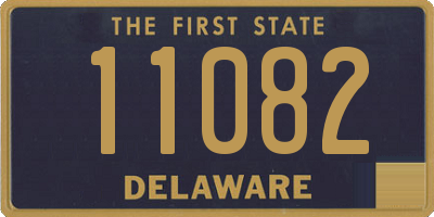 DE license plate 11082