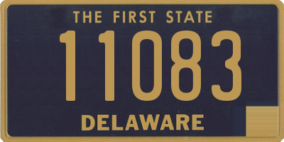 DE license plate 11083