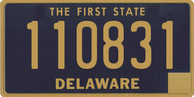 DE license plate 110831