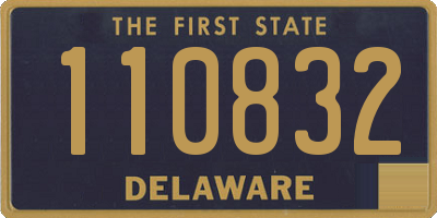 DE license plate 110832