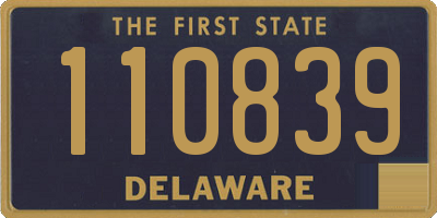 DE license plate 110839