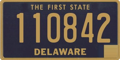 DE license plate 110842