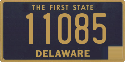 DE license plate 11085