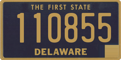 DE license plate 110855