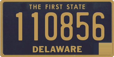 DE license plate 110856