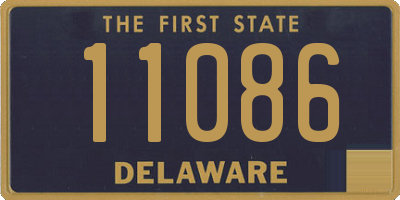 DE license plate 11086