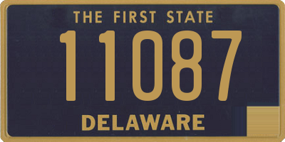 DE license plate 11087