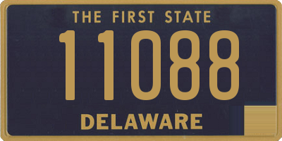 DE license plate 11088