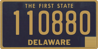 DE license plate 110880