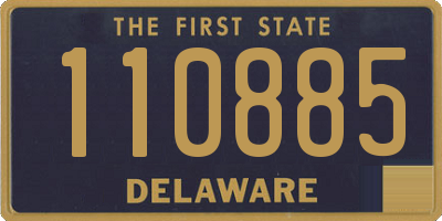 DE license plate 110885