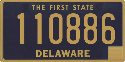 DE license plate 110886