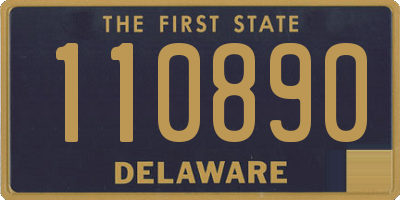 DE license plate 110890