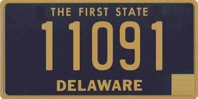 DE license plate 11091