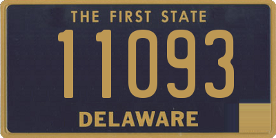DE license plate 11093