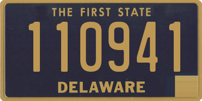 DE license plate 110941