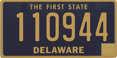 DE license plate 110944