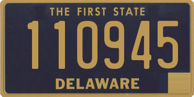 DE license plate 110945