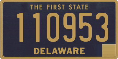 DE license plate 110953