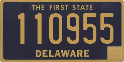 DE license plate 110955