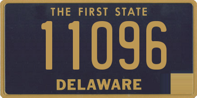 DE license plate 11096