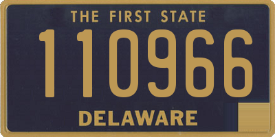 DE license plate 110966