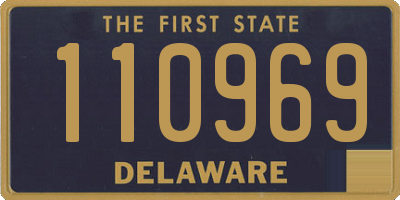 DE license plate 110969