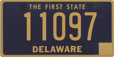 DE license plate 11097