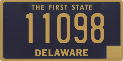 DE license plate 11098