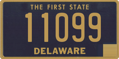 DE license plate 11099