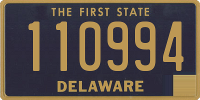 DE license plate 110994