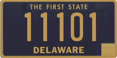 DE license plate 11101