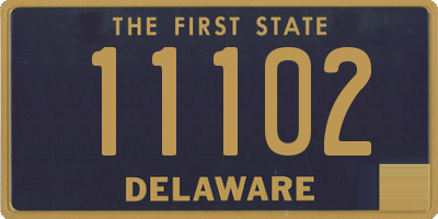 DE license plate 11102