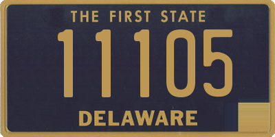 DE license plate 11105