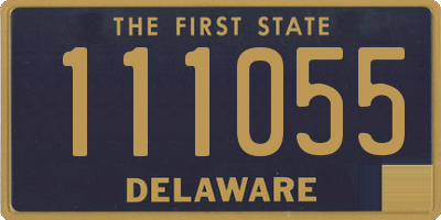 DE license plate 111055