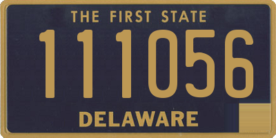 DE license plate 111056