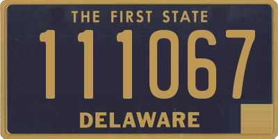 DE license plate 111067