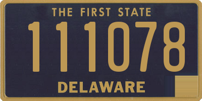 DE license plate 111078